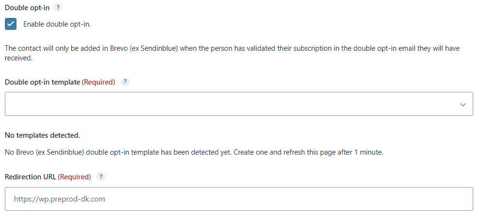 Enable Double Opt-In Gravity Forms to Brevo add-on