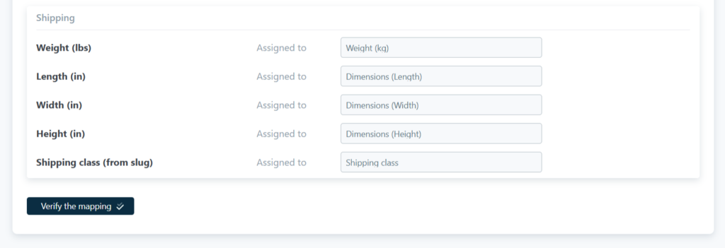 Air WP Sync for WooCommerce - vérification du mappage partie 2