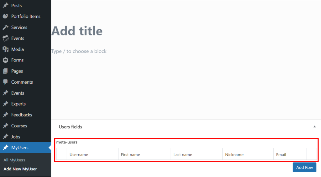 CPT my users link to another record to ACF repeater