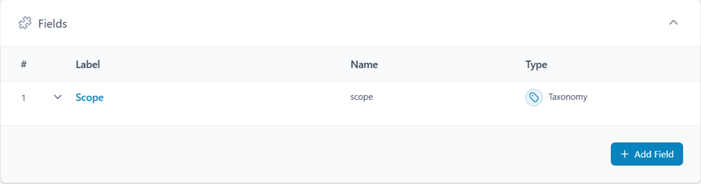 ACF taxonomy field creation - Air WP Sync