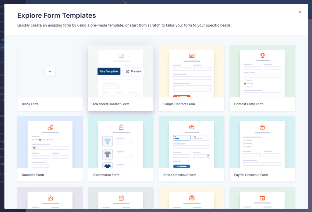 Gravity Forms template