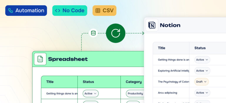 Notion Import CSV to Database