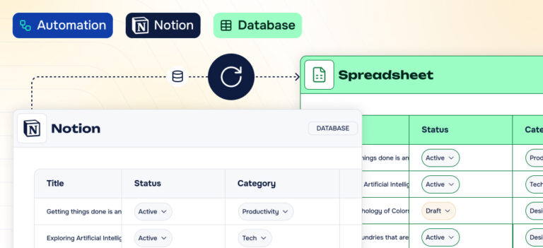 Export Notion Database to Excel or CSV - Blog illustration